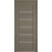Дверь межкомнатная ВФД Atum Pro X28 Brun oak, стекло белый сатинат "White Cloud"